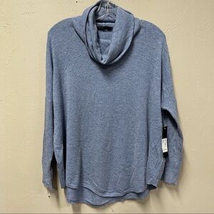 Cyrus Blue Cowl Neck Sweater